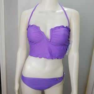 California-Waves-Woman-Swimsuit-2Pc-Size-M-Bandea